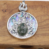 Abalone Shell Pendant Charms for Jewelry Making DIY Necklace Earrings 45x60mm
