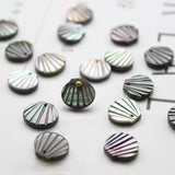 Shell Scallop Beads for Jewelry Making - Crafted with Side Holes