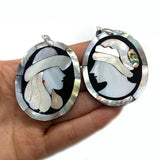Abalone Shell Stitching Pendant for DIY Jewelry Making
