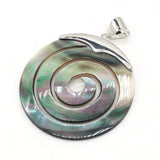 Natural Shell Round Pendant for Jewelry Making DIY Gift