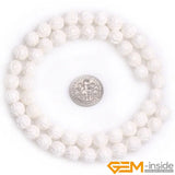 Tridacna Stone Round Carved Flower Beads for Jewelry Making DIY 15''