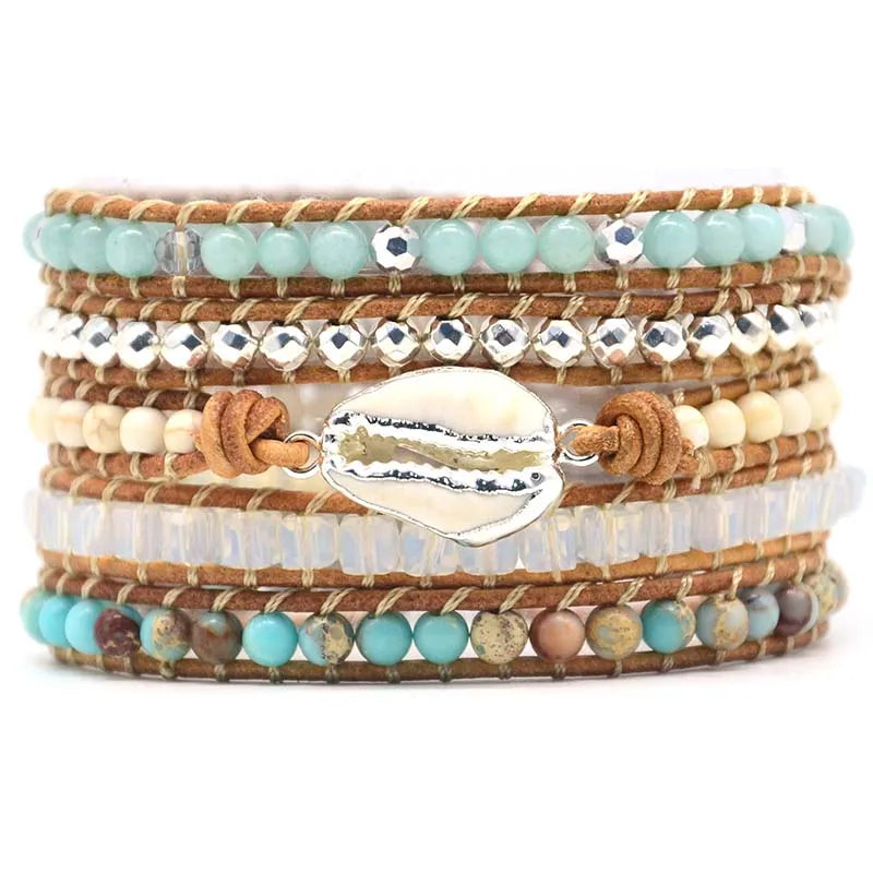 Natural Shell Wrap Bracelet Bohemia Bracelet