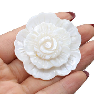 Flower Mother of Pearl Shell Brooch