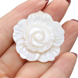 Flower Mother of Pearl Shell Brooch