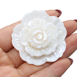 Flower Shape Shell Brooch for Jewelry Making