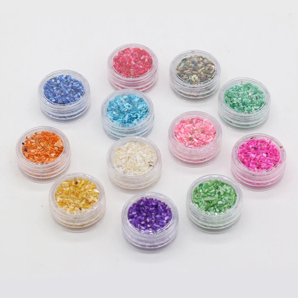 Shell Gravel Beads Jewelry Making DIY Accessories 12 Colors
