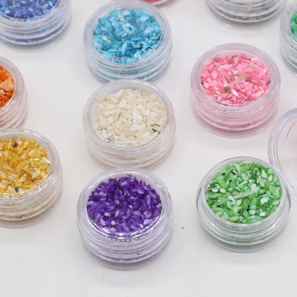 Shell Gravel Beads Jewelry Making DIY Accessories 12 Colors