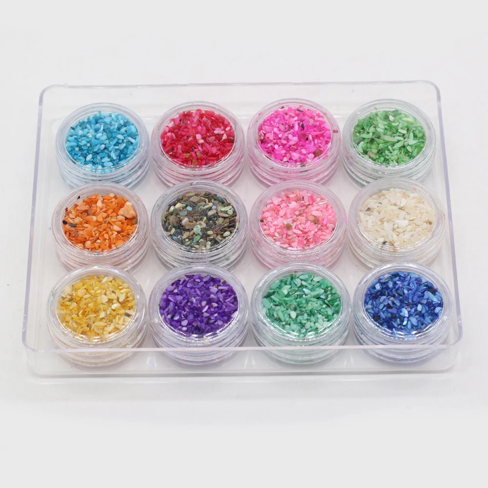 Shell Gravel Beads Jewelry Making DIY Accessories 12 Colors
