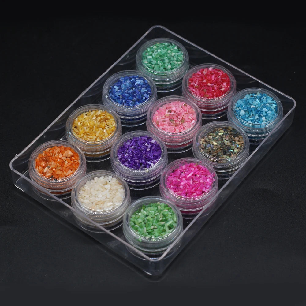 Shell Gravel Beads Jewelry Making DIY Accessories 12 Colors