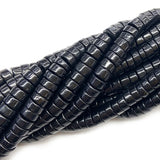 Natural Shungite Stone Beads 15'' Rondelle DIY Loose Beads