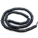 Natural Shungite Stone Beads 15'' Rondelle DIY Loose Beads