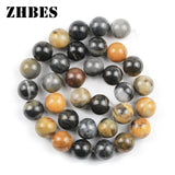 Silicified Wood Stone Ball Beads 6/8/10/12MM Round Spacers