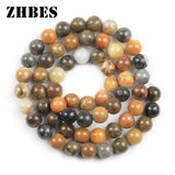 Silicified Wood Stone Ball Beads 6/8/10/12MM Round Spacers