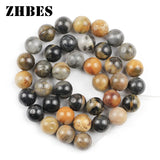 Silicified Wood Stone Ball Beads 6/8/10/12MM Round Spacers