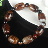 Natural Silk Agate Bracelet for Men and Women