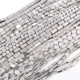 Irregular Hematite Stone Flat Round Beads for Jewelry Making
