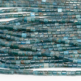 Natural Apatite Round Tube Beads 4mmx4mm