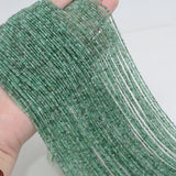 Natural Emerald Faceted Round Beads 1.9mm