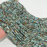 Natural Hubei Turquoise Loose Round Beads 4mm-4.2mm