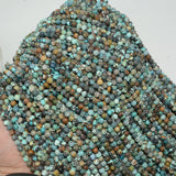 Natural Hubei Turquoise Loose Round Beads 4mm-4.2mm