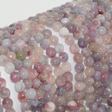 Natural Pink Tourmaline Round Beads 6mm