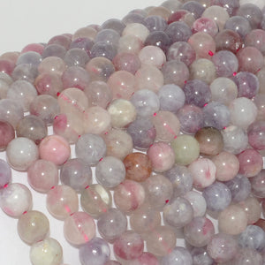Natural Pink Tourmaline Round Beads 6mm