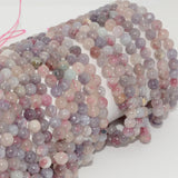 Natural Pink Tourmaline Round Beads 6mm