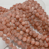 Natural Sunstone Round Beads 10mm