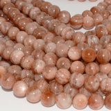Natural Sunstone Round Beads 10mm