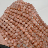 Natural Sunstone Round Beads 10mm