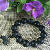 Natural Agate Bead Jade Bracelet Lucky Exorcise Evil Spirits Auspicious Amulet
