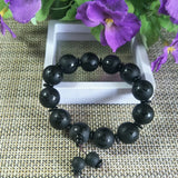 Natural Agate Bead Jade Bracelet Lucky Exorcise Evil Spirits Auspicious Amulet