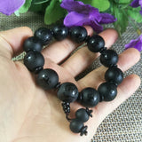 Natural Agate Bead Jade Bracelet Lucky Exorcise Evil Spirits Auspicious Amulet