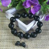 Natural Agate Bead Jade Bracelet Lucky Exorcise Evil Spirits Auspicious Amulet