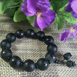 Natural Agate Bead Jade Bracelet Lucky Exorcise Evil Spirits Auspicious Amulet