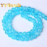 Natural Sky Crystal Stone Beads Round Spacer Beads 8-12mm