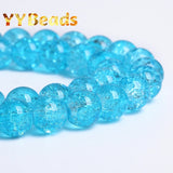 Natural Sky Crystal Stone Beads Round Spacer Beads 8-12mm