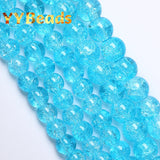 Natural Sky Crystal Stone Beads Round Spacer Beads 8-12mm