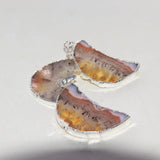 Natural Yellow Crystal Stone Moon Pendant for Women Jewelry Making