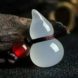Natural Small Gourd Chalcedony Pendant Necklace Sweater Chain Jewelry