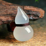 Natural Small Gourd Chalcedony Pendant Necklace Sweater Chain Jewelry