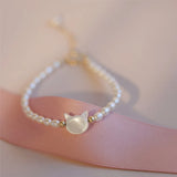 Natural Small Pearl Spinel Adjustable Bracelet 14K Filled Jewelry