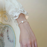 Natural Small Pearl Spinel Adjustable Bracelet 14K Filled Jewelry