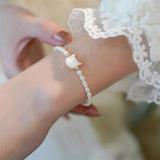Natural Small Pearl Spinel Adjustable Bracelet 14K Filled Jewelry