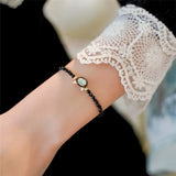 Natural Small Pearl Spinel Adjustable Bracelet 14K Filled Jewelry
