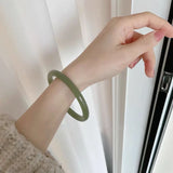 Natural Smoke Grey Jade Bracelet for Men and Women