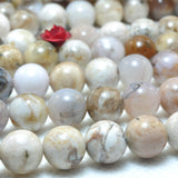 Natural Dendritic Opal Smooth Round Beads Gemstone