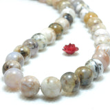 Natural Dendritic Opal Smooth Round Beads Gemstone