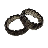 Natural Smoky Quartz Crystal Beads Bracelet Gemstone Bangle for Woman