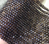 Smoky Quartz Cube Beads for Jewelry Making